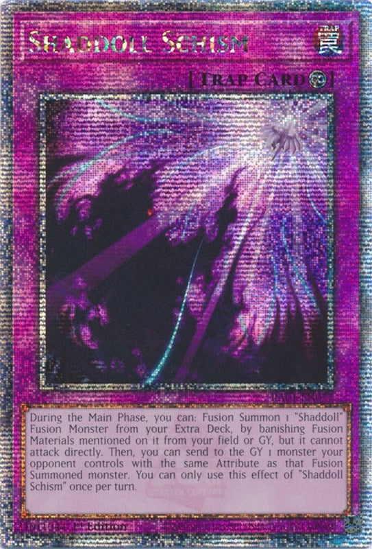 Shaddoll Schism (Quarter Century Secret Rare) (RA01-EN077) (RA01)