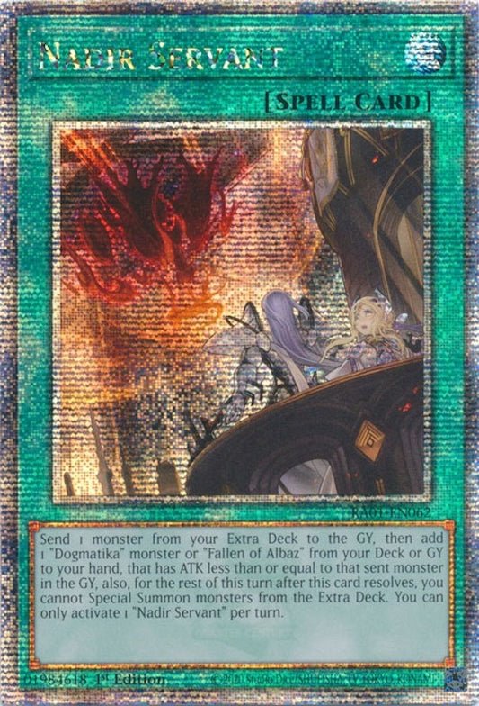 Nadir Servant (Quarter Century Secret Rare) (RA01-EN062) (RA01)