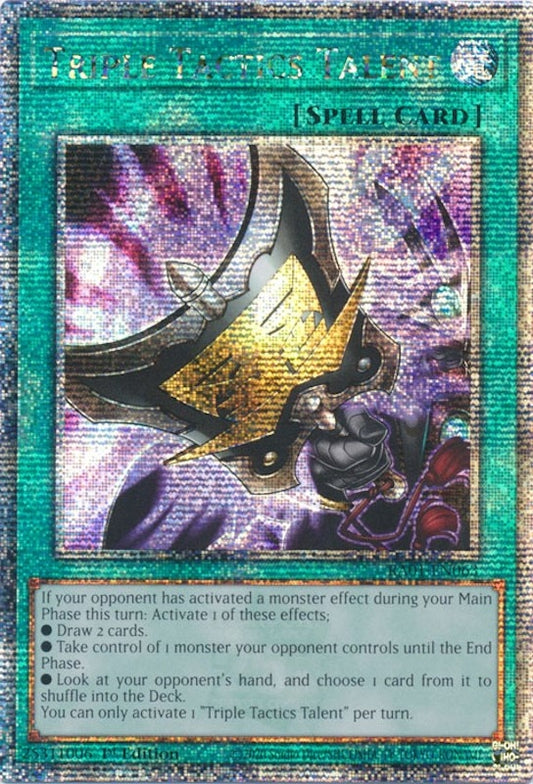 Triple Tactics Talent (Quarter Century Secret Rare) (RA01-EN063) (RA01)