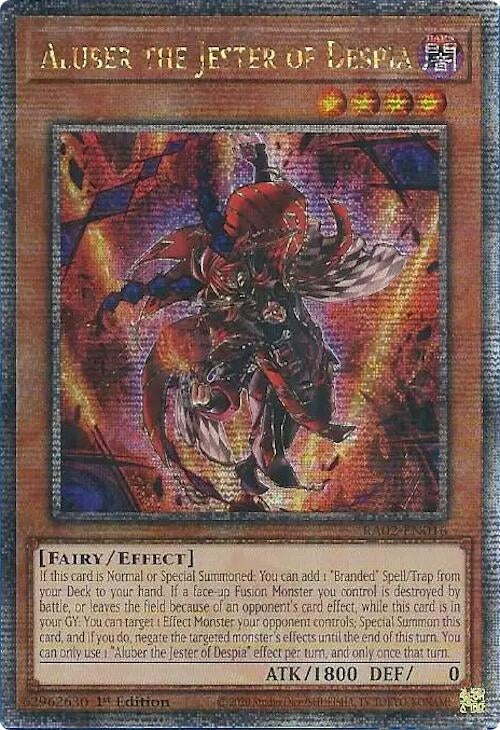 Aluber the Jester of Despia (Quarter Century Secret Rare) (RA02-EN016) (RA02)