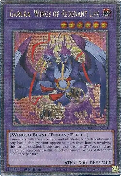 Garura, Wings of Resonant Life (Quarter Century Secret Rare) (RA02-EN024) (RA02)