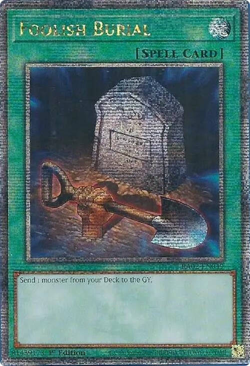 Foolish Burial (Quarter Century Secret Rare) (RA02-EN049) (RA02) (Español)