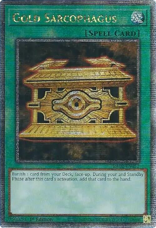 Gold Sarcophagus (Quarter Century Secret Rare) (RA02-EN052) (RA02) (Español)