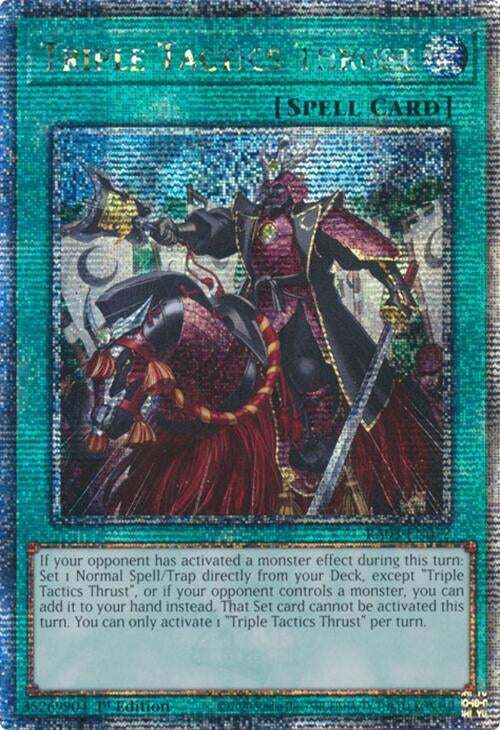 Triple Tactics Thrust (Quarter Century Secret Rare) (RA03-EN072)
