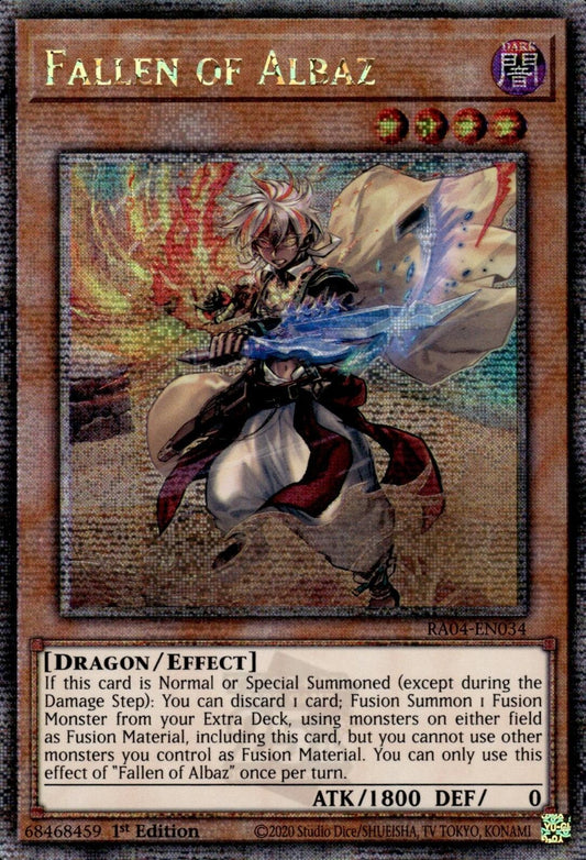 Fallen of Albaz (New Art) (Quarter Century Secret Rare) (RA04-EN034)
