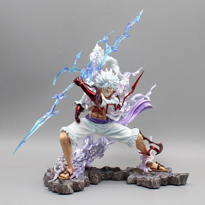 One Piece Luffy Five Gear Gripping Lightning Figure