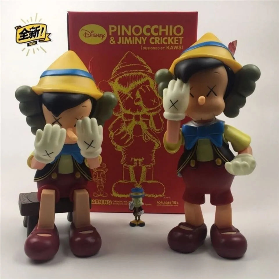 Pinocho inspirado en Kaws