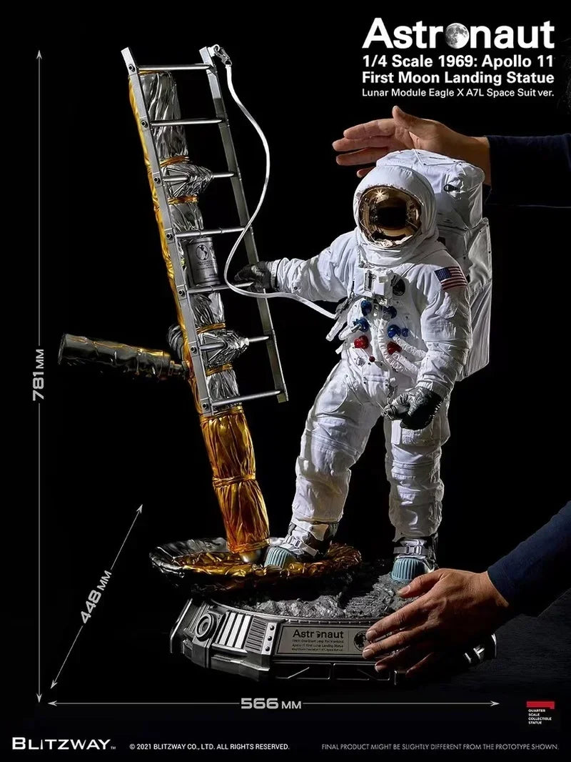 Blitzway Bw-Ss-21101 1/4 Apollo 11 Astronaut 2.0 Statue Collection