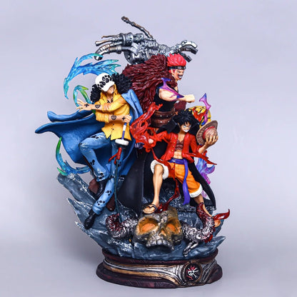 One Piece Anime Figure Luffy Eustass Kid Trafalgar D Water Law Figure