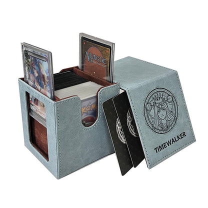 Storage Case Box 105+Double Sleeved cards TCG OCG Cards Case for Magic/PKM/YGO/Gathering PU Leather