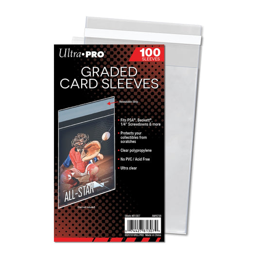 Ultra Pro 100 Pcs para cartas graduadas (Sleeves)